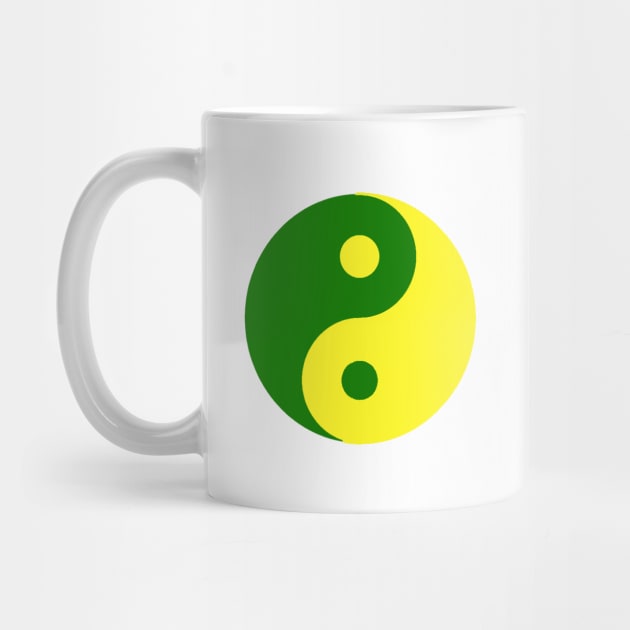 Yin Yang in green and yellow by NovaOven